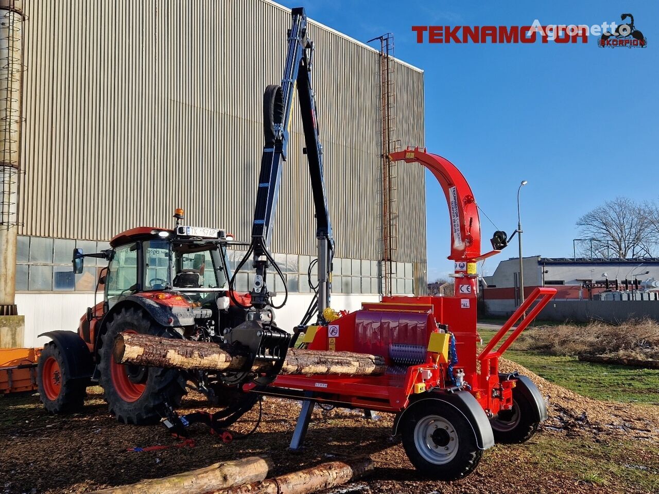 новий подрібнювач деревини Teknamotor Skorpion 250 RG/90