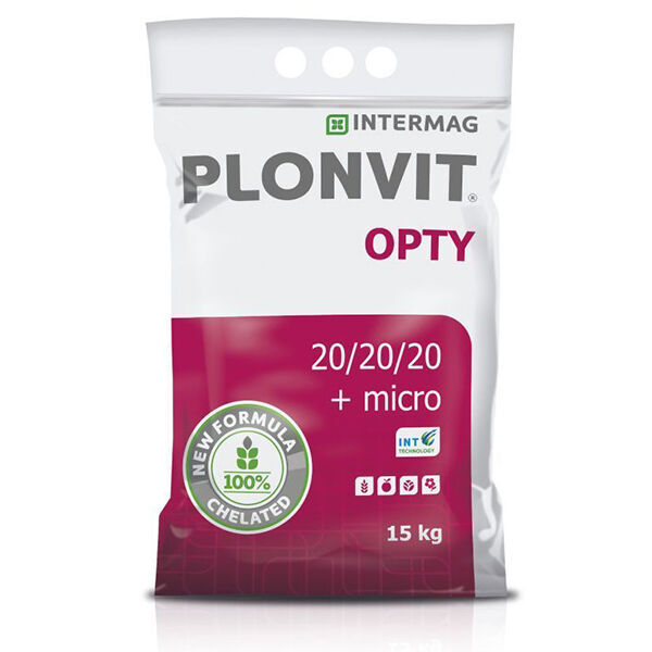 новий стимулятор росту рослин Plonvit Opty 20/20/20 + micro 15KG