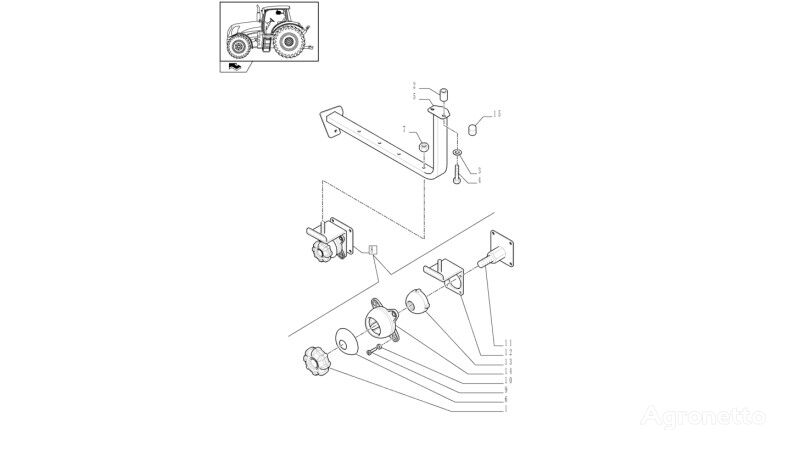 крепежные элементы Wspornik для трактора колесного New Holland T6010