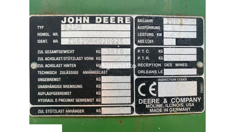 датчик John Deere 620r до жатки зернової John Deere 620r