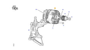 генератор F404900010040 до трактора колісного Fendt 828 Vario