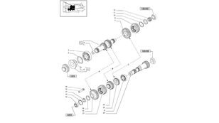 інша запчастина трансмісії Koło zębate 81866596 до трактора колісного New Holland T6010