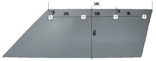 леміш L HARDOX500 18105/L до плуга Rumptstad